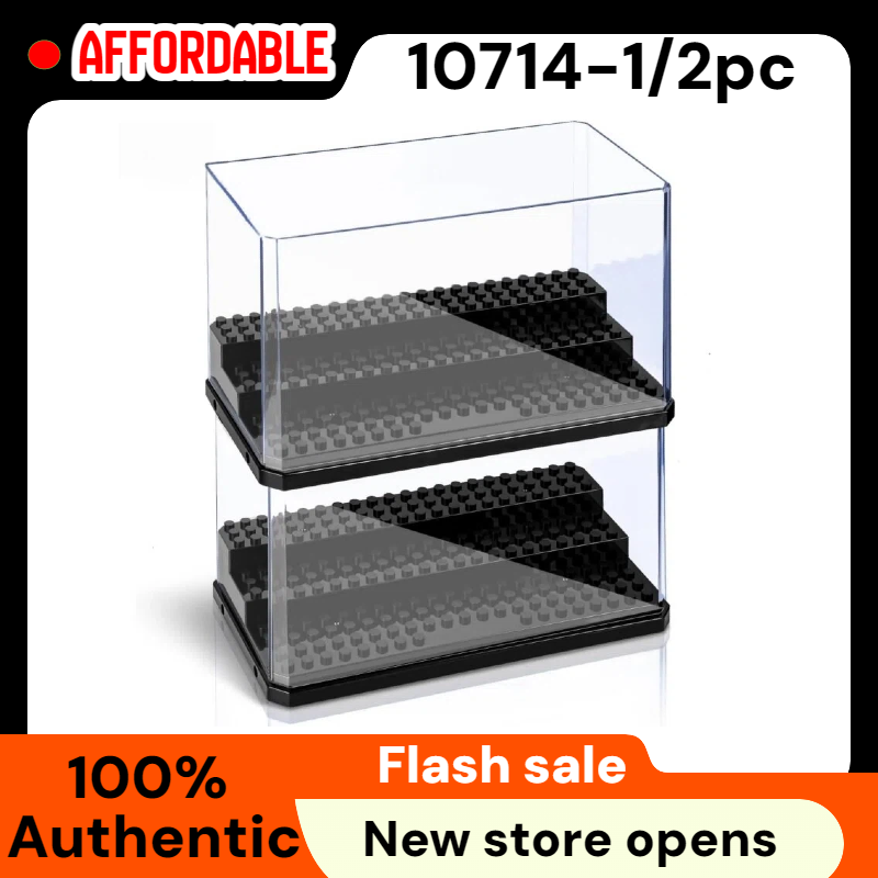 Pop Display Shelf - Minifigürler için Şeffaf Raflı Geniş 3
