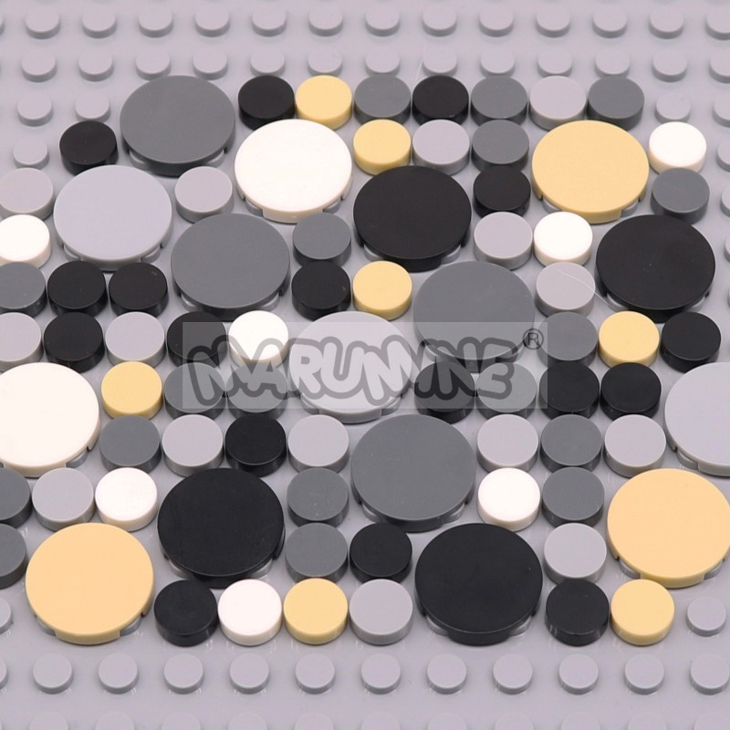 Lego Set City - 350 adet yuvarlak kiremit blokları 1x1